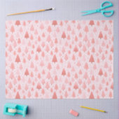 Roze kerstbomen sterren kerst tissuepapier (Craft)