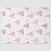 Roze kerstbomen tissuepapier (Voorkant)