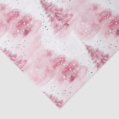 Roze kerstbomen tissuepapier (Detail)