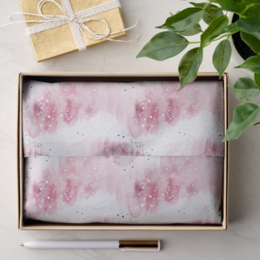 Roze kerstbomen tissuepapier (Geschenk)