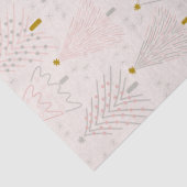 Roze Kerstbomen Tissuepapier (Detail)