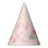 Roze Kerstboog Winter Onederland 1e verjaardag Feesthoedjes (Links)