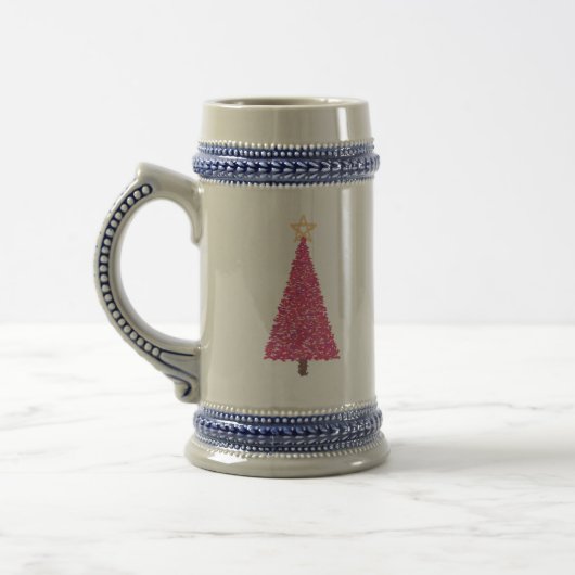 Roze kerstboom bierpul (Links)