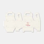 Roze kerstboom boho bedankdoosjes (Uitgevouwen)