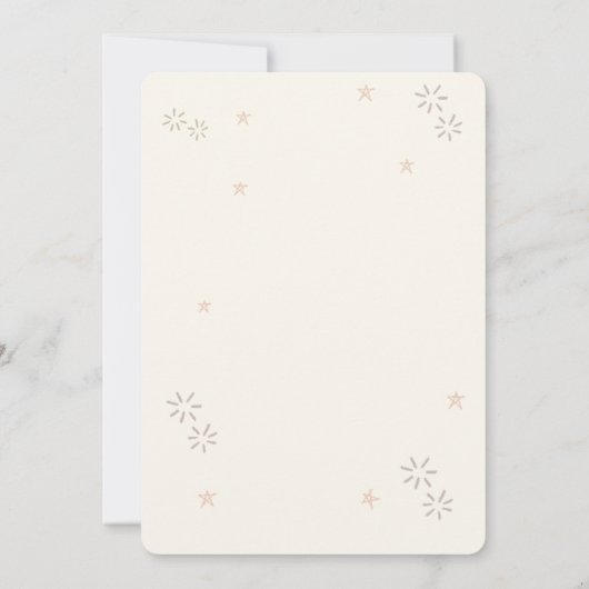 Roze kerstboom boho kaart (Achterkant)