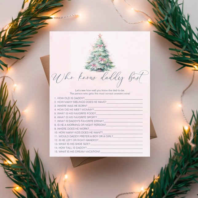 Roze kerstboom die het beste spel voor papa kent (Creator heeft geüpload)