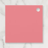 Roze Kerstboom Feest Bedankjes Labels (Achterkant)