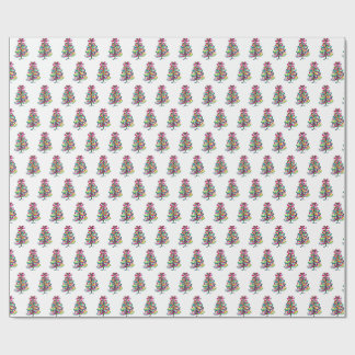 Roze Kerstboom Gay Pride Regenboog Cadeaupapier