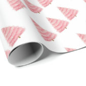 Roze kerstboom inpakpapier (Rol Hoek)