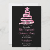 Roze kerstboom kaart (Voorkant)