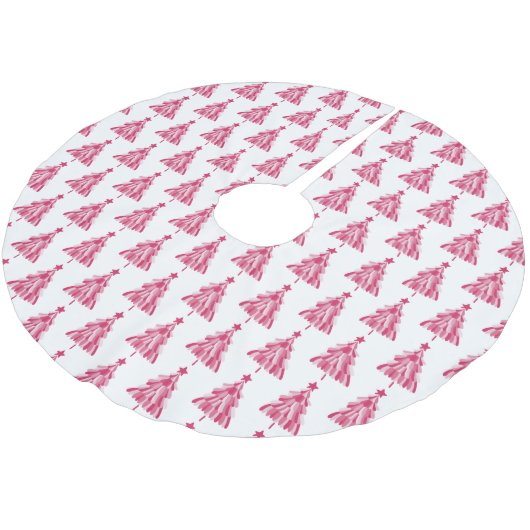 Roze kerstboom kerstboom rok (Gekanteld)