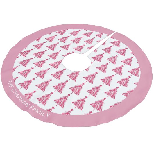 Roze kerstboom kerstboom rok (Gekanteld)