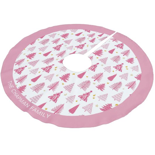 Roze kerstboom kerstboom rok (Gekanteld)