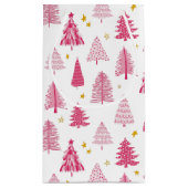 Roze kerstboom klein cadeauzakje (Achterkant)