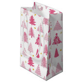 Roze kerstboom klein cadeauzakje (Voorkant Gekanteld)