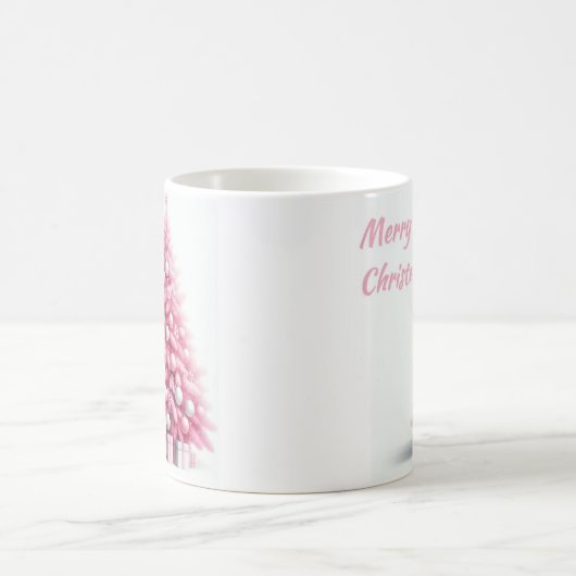 Roze Kerstboom Koffiekopje Koffiemok (Center)