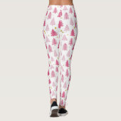 Roze kerstboom leggings (Achterkant)