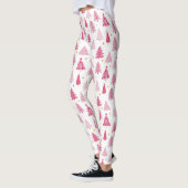 Roze kerstboom leggings (Links)