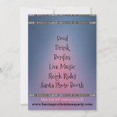 Roze Kerstboom Leuk Elegant Chique Party Kaart (Achterkant)