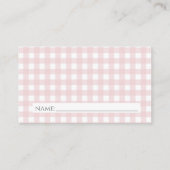 Roze Kerstboom Luier Raffle Kaart (Achterkant)