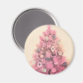  roze kerstboom magneet (Voorkant / Achterkant)