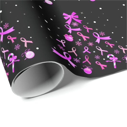 Roze kerstboom met lint cadeaupapier (Rol Hoek)