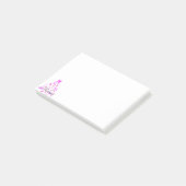 Roze kerstboom met lint post-it® notes (Schuin)