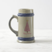 Roze kerstboom met ster bierpul (Links)