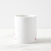 Roze kerstboom met ster magische mok (Center)