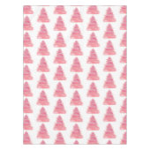 Roze kerstboom met Waterverf Tafelkleed (Voorkant)