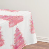 Roze kerstboom met Waterverf Tafelkleed (Voorbeeld)