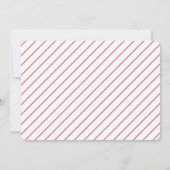 Roze Kerstboom Moderne Vakantie Cocktail Party Kaart (Achterkant)