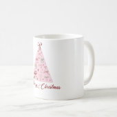 Roze Kerstboom Mok (Voorkant rechts)