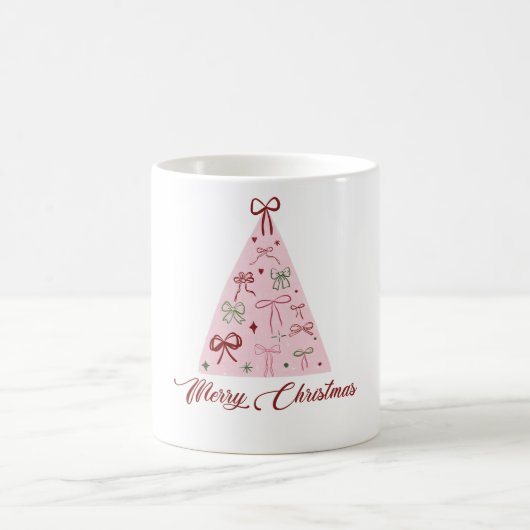 Roze Kerstboom Mok (Center)
