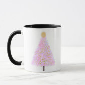 Roze kerstboom mok (Links)