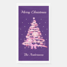 Roze Kerstboom Naam Aangepast