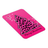 Roze kerstboom op de luipaard magneet (Rechterzijde)