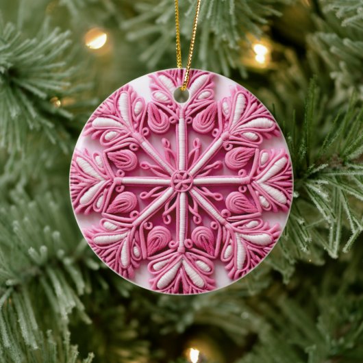 Roze kerstboom Ornament (Boom)