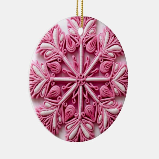 Roze kerstboom Ornament (Rechts)