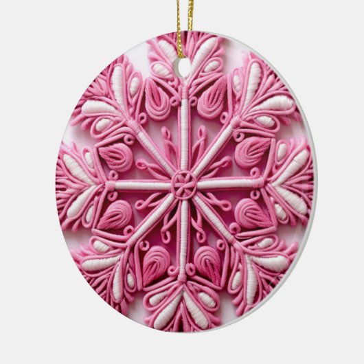 Roze kerstboom Ornament (Links)