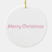 Roze kerstboom Ornament (Achterkant)