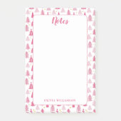 Roze kerstboom post-it® notes (Voorkant)