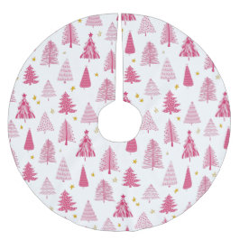 Roze kerstboom rok