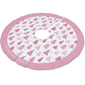 Roze kerstboom rok (Gekanteld)