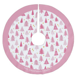 Roze kerstboom rok