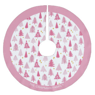 Roze kerstboom rok