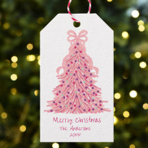 Roze Kerstboom Roze Strik
