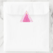 Roze kerstboom sterren sticker (Tas)