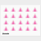 Roze kerstboom sterren sticker (Vel)