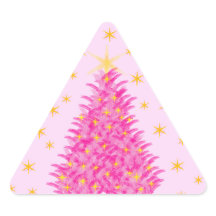 Roze kerstboom sterren